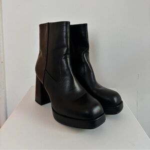 Boots Elegant Black Heeled Boots